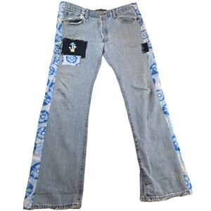 Levi's | Modified Levi's w/Tie Dye and Mushrooms | Size 40x33